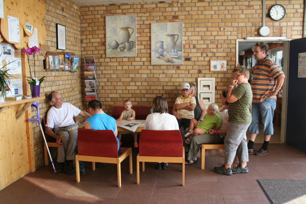 Warten auf den Besuch