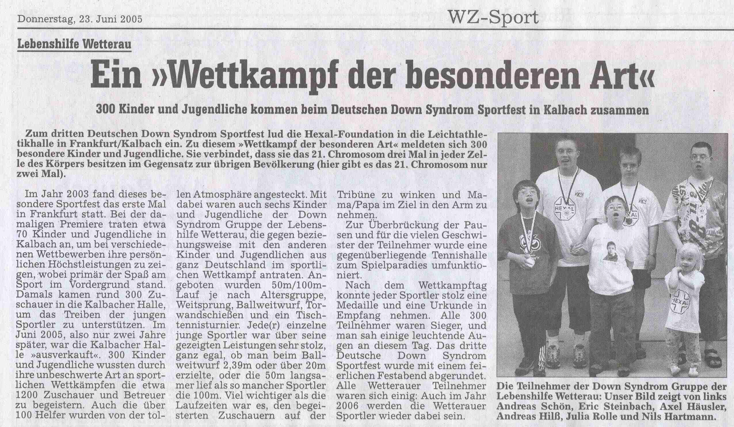 Der Original-Artikel aus der Wetterauer Zeitung